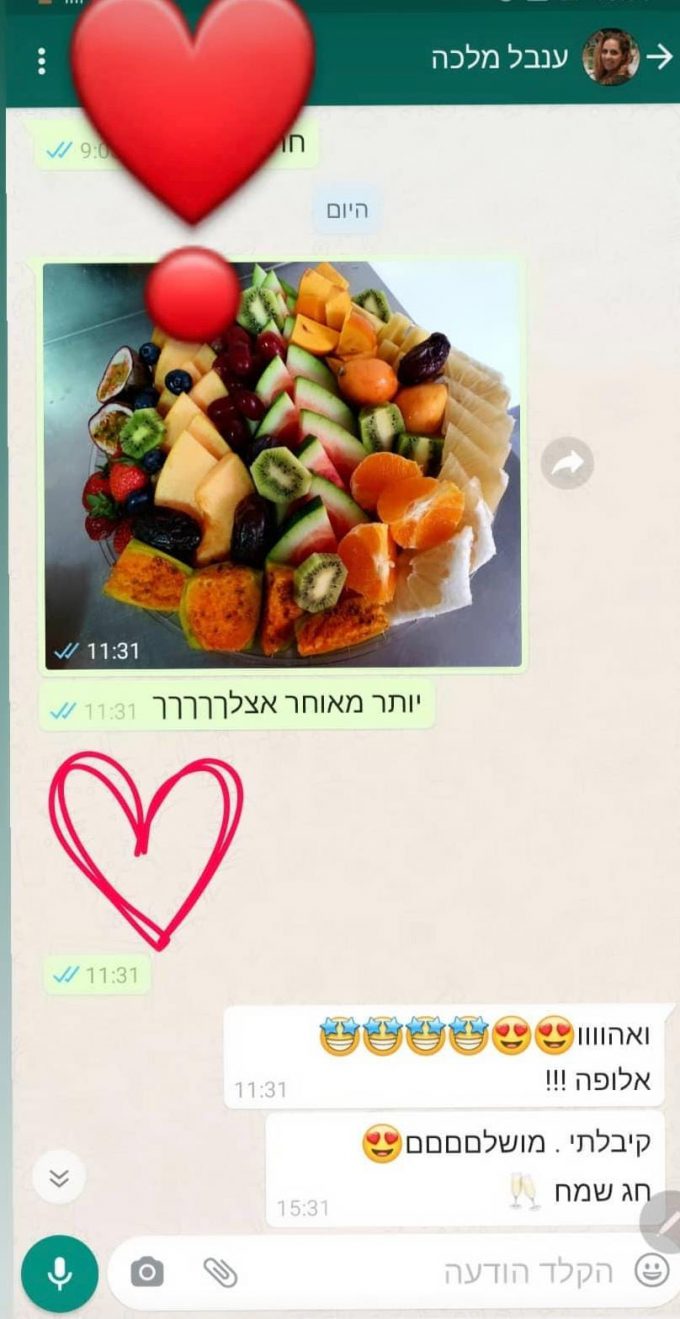 מגשי פירות בפתח תקווה - עולם הפירות מגיע אליכם
